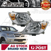 Load image into Gallery viewer, 2X LH+RH Head Light For Toyota Hilux SR SR5 Workmate GGN KUN TGN Ute 2005-2008