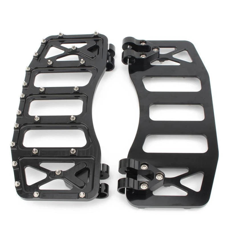 Motorcycle Floorboards Foot Pegs Footrest Pedals For Harley Touring Softail FLST