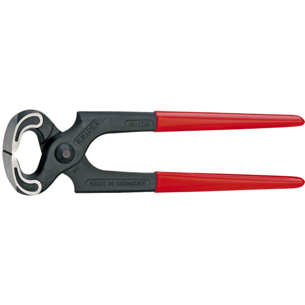KNIPEX 225mm carpenters' pincer hand tool, model 5001225SB, heavy-duty pulling pliers