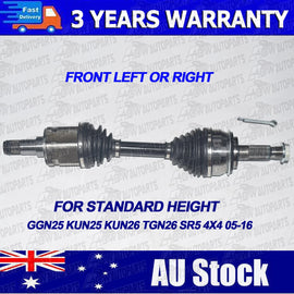 1 x CV Joint + Axle Drive Shaft For Toyota Hilux GGN25 KUN25 KUN26 TGN26 SR5 4x4