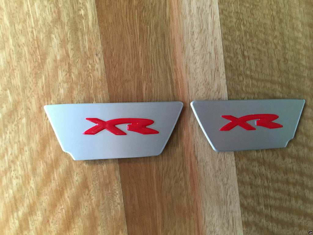 *XR INTERIOR DOOR HANDLE INSERT BADGE FOR FORD FG FALCON XR6/XR8 SEDAN/UTE RED