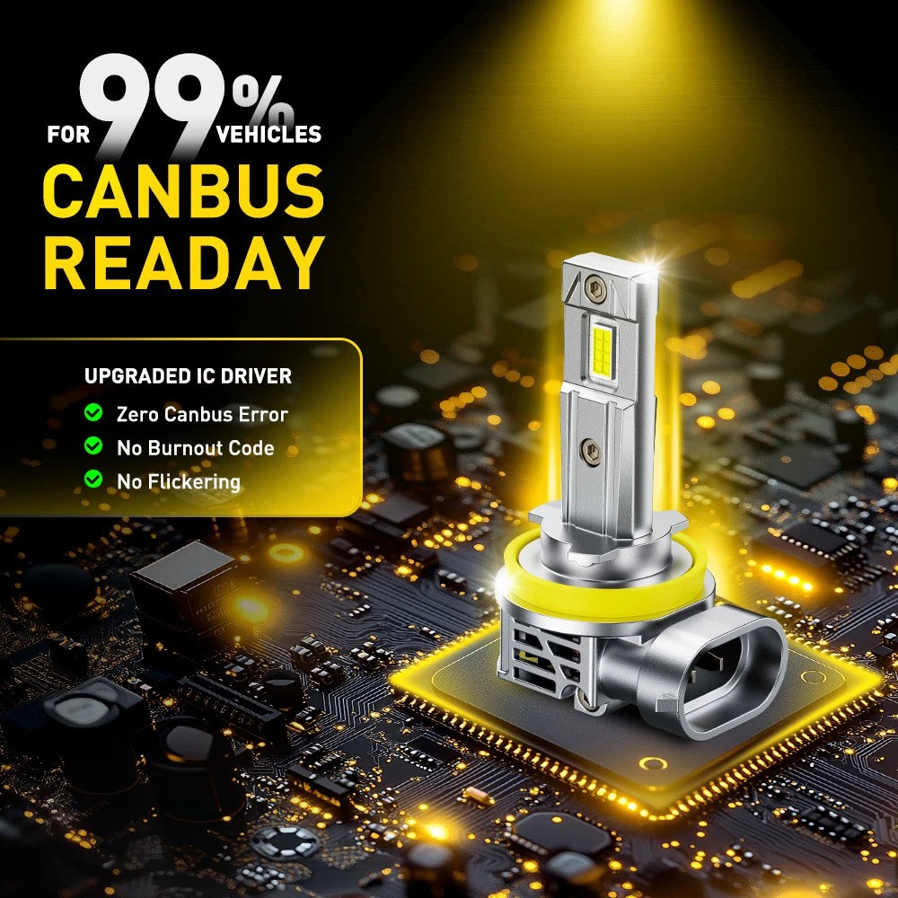 2x H11 H8 H9 DRL Fog Light LED Lamp For Holden Commodore VE Series 1 SV6 SSV