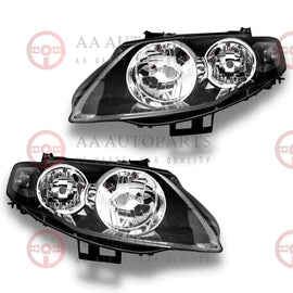 Black Headlights Pair For Ford Falcon FG XT MK1 G6 G6E F6 Brand New Replacement