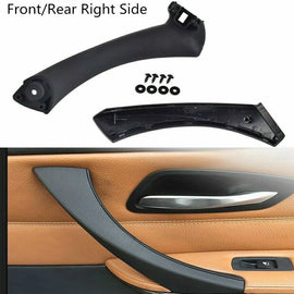 For BMW 3 Series E90 320i 320d Inner Right Door Handle Black Pull Cover &Bracket