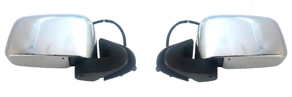 *NEW* DOOR MIRROR (ELECTRIC CHROME) for NISSAN NAVARA D22 4WD 2001-2015 PAIR L+R