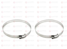 Load image into Gallery viewer, Universal stainless steel headlight dust cover cap clamp pair, 60–110mm adjustable