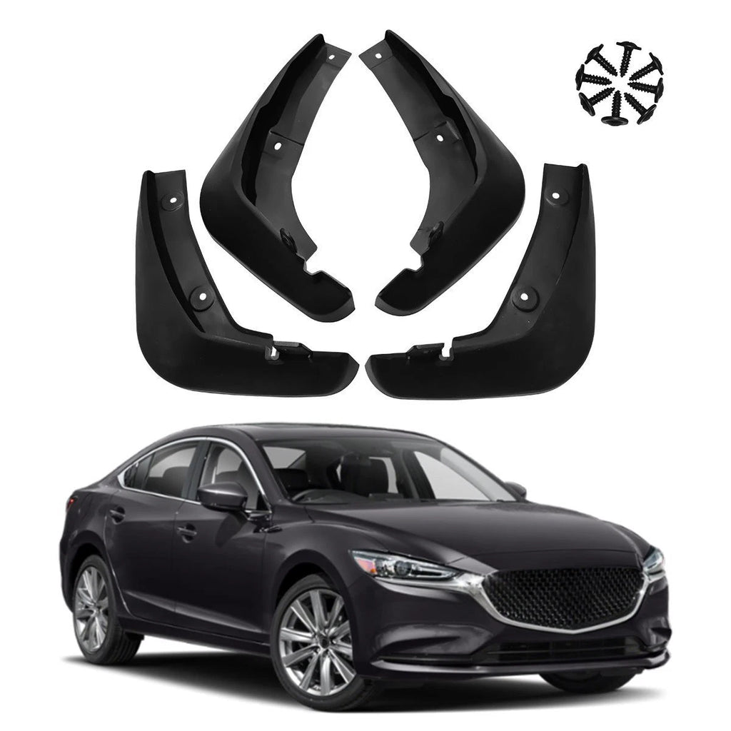 4X Black Car Mud Flap Splash Guard Fender Mudguard Mudflap For Mazda 6 2013-2021