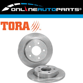 2 x Rear Brake Disc Rotors for Mazda 3 BK & BL 2004 to 2014 FWD