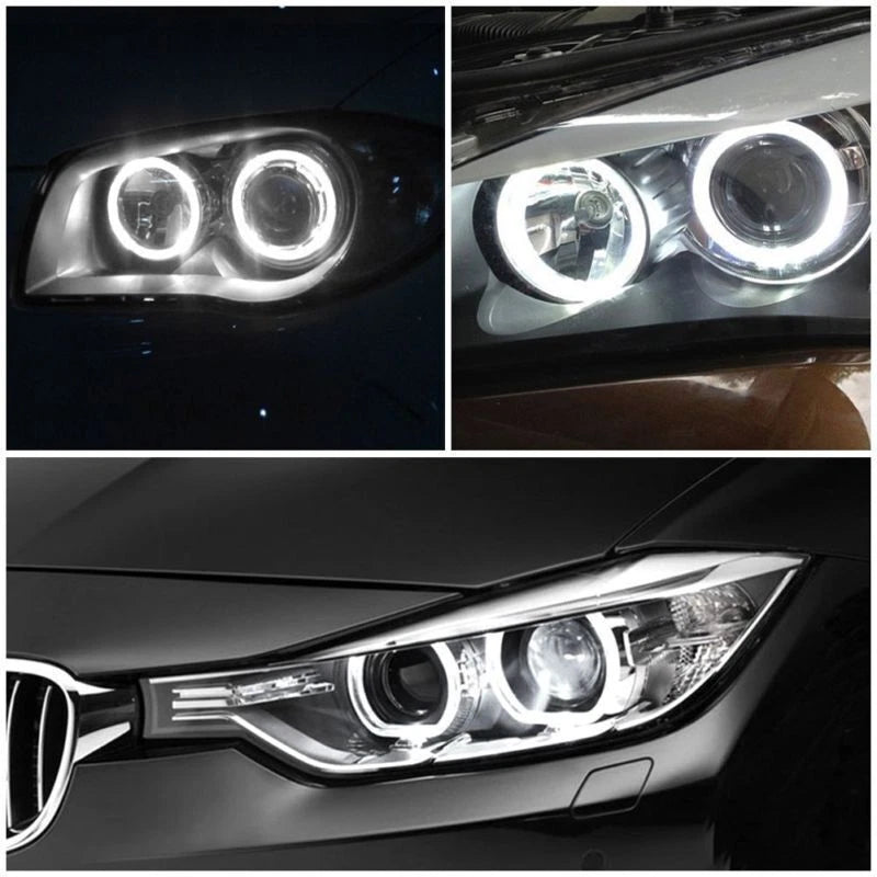 For E90 E91 3Series Angel Eye Halo Ring LED Light 6W Marker Bulb Xenon White ST