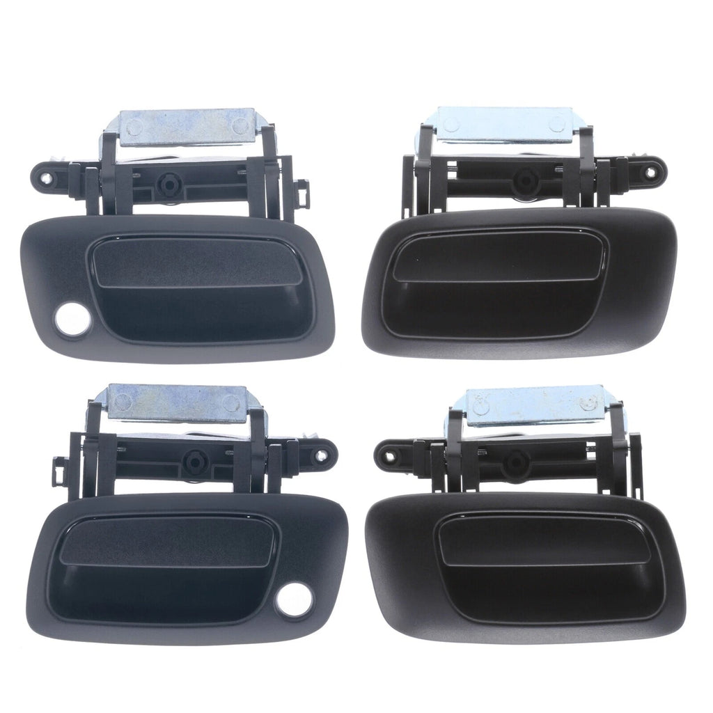 Door Handle Outer for Holden Astra 98-05 Set of 4 Black FRONT REAR LEFT+RIGHT