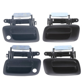 Door Handle Outer for Holden Astra 98-05 Set of 4 Black FRONT REAR LEFT+RIGHT