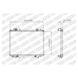 DENSO Radiator A221-A340