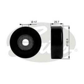 Gates Engine Idler Pulley 38005