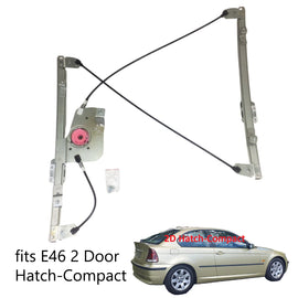 Front Right Window Regulator W/o Motor for BMW 3 Series E46 2-Door Compact 99-05