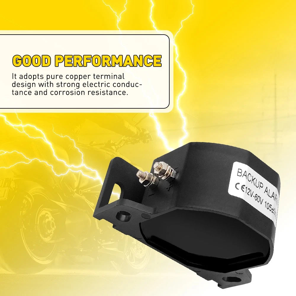 REVERSING SQUARKER BEEPER ALARM 12V 24V CONSTRUCTION ROAD WHITE NOISE BA105 NEW