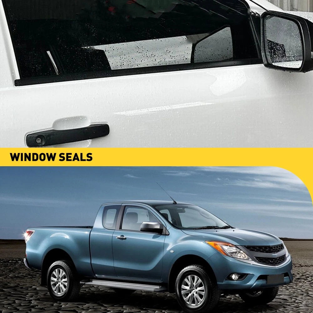 4pcs Window Seal Weather Strips For Mazda BT50 2012-2019 2 Doors Single Cab