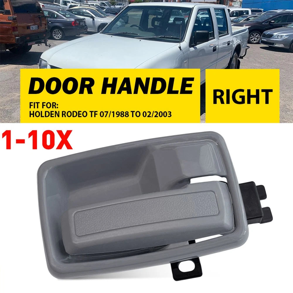 Grey right-hand inner door handle for Holden Rodeo TF 1988-2003 front or rear