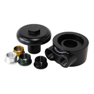 Aeroflow AF64-2098 Billet Oil Filter Block Adapter -8 ORB