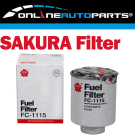 Sakura Fuel Filter for Toyota Dyna BU66R 3.7L Diesel 4cyl 14B 1988~1995