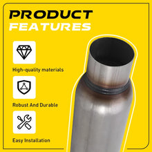 Load image into Gallery viewer, 2.5" Inch Megapower Exhaust Hotdog Resonator Muffler Glass Pack 12" Long High AU