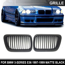 Load image into Gallery viewer, Matt Black Front Kidney Grill Mesh Grille For BMW E36 1997-1999 3 Series ST