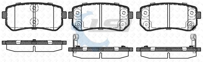 Rear Brake Pads and Disc Rotors Set for Hyundai ix35 LM 2WD 2010-2015