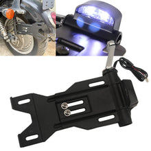 Load image into Gallery viewer, Side Mount Number Plate Holder w/LED Light for Harley Sportster 883 1200 48 04+