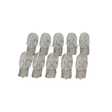 Load image into Gallery viewer, Pack of 100 clear T10 W5W 12V 5W halogen wedge bulbs HMT1003CL for interior lights