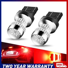 2X T20 7443 7440 RED LED CAR BRAKE STOP TAIL LIGHT BULB GLOBES 54SMD 4014 NEWA