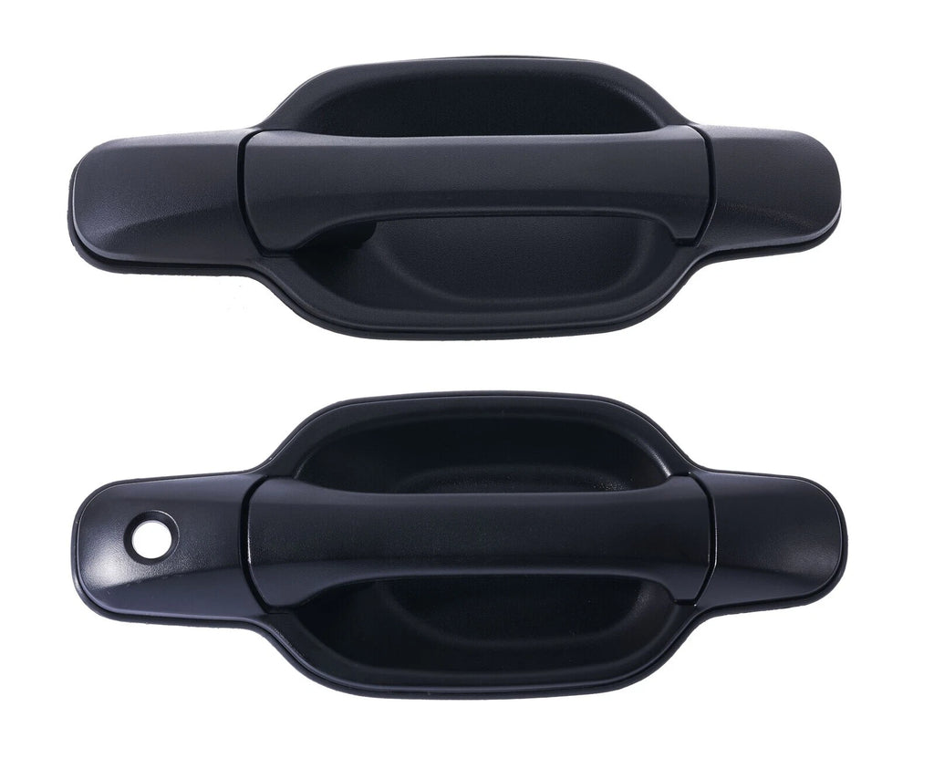 2pc FRONT LEFT & RIGHT Outer Door Handle Black for Isuzu D-Max 06-12 Holden RA/C