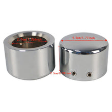 Load image into Gallery viewer, Chrome Front Axle Nut Covers Cap Kit for Harley Sportster 1200 883 Softail Dyna