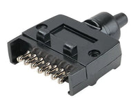 Trailer Caravan 7 Pin Flat In‑Line Plastic Plug 12V ADR TP7FB