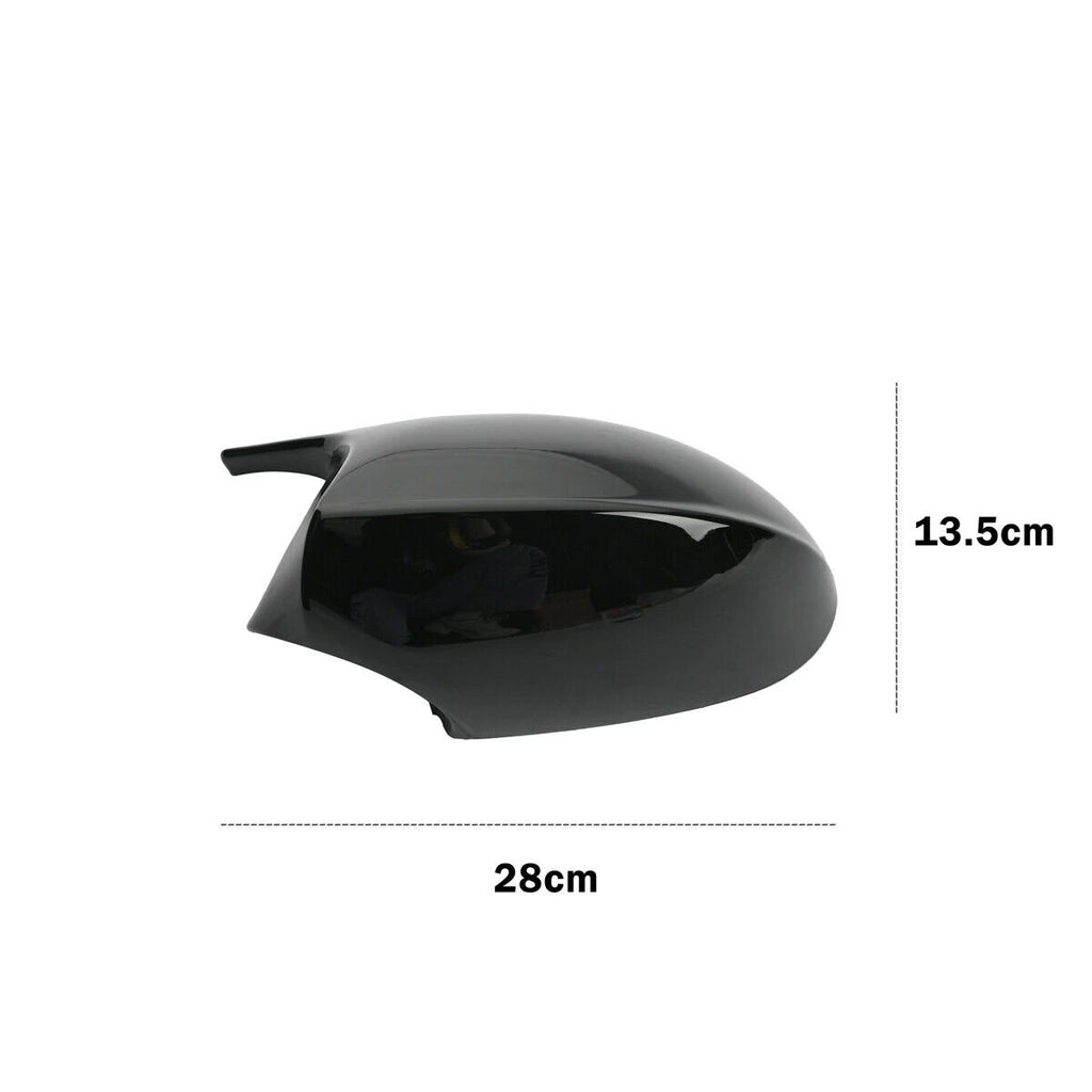 Gloss Black For BMW E81 E82 E87 E90 E91 E92 E93 PRE-LCI Wing Mirror Cover Caps