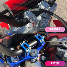 Load image into Gallery viewer, For Honda CRF110F CRF125F 2019+Billet Top Triple Clamp With Bar Mount Kit Blue S