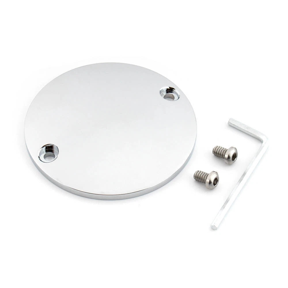 Ignition Timing Points Cover 2 Holes for Harley Big Twin 70-99 Sportster Chrome