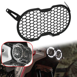 Front Headlight Protector Grille Guard Cover For Ducati Desert X 2022 2023 Black