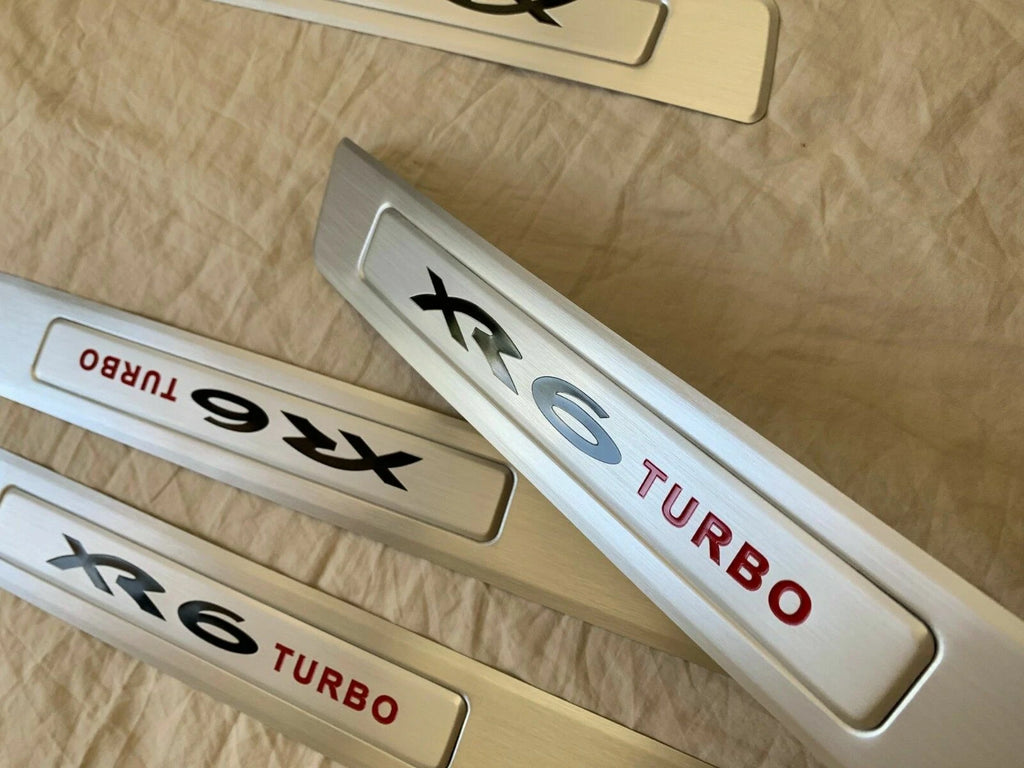 XR6 TURBO DOOR SEAL SCUFF PLATE SET SUITS FORD FG SERIES, FRONT AND REAR SET