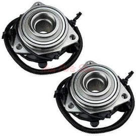 Pair of front wheel bearing hub assemblies with 1120mm ABS cords for Jeep Wrangler JK JL