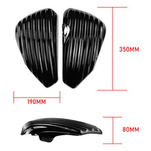 Load image into Gallery viewer, Left &amp; Right Side Oil Tank Battery Cover For Harley Sportster XL883 XL1200 04-13