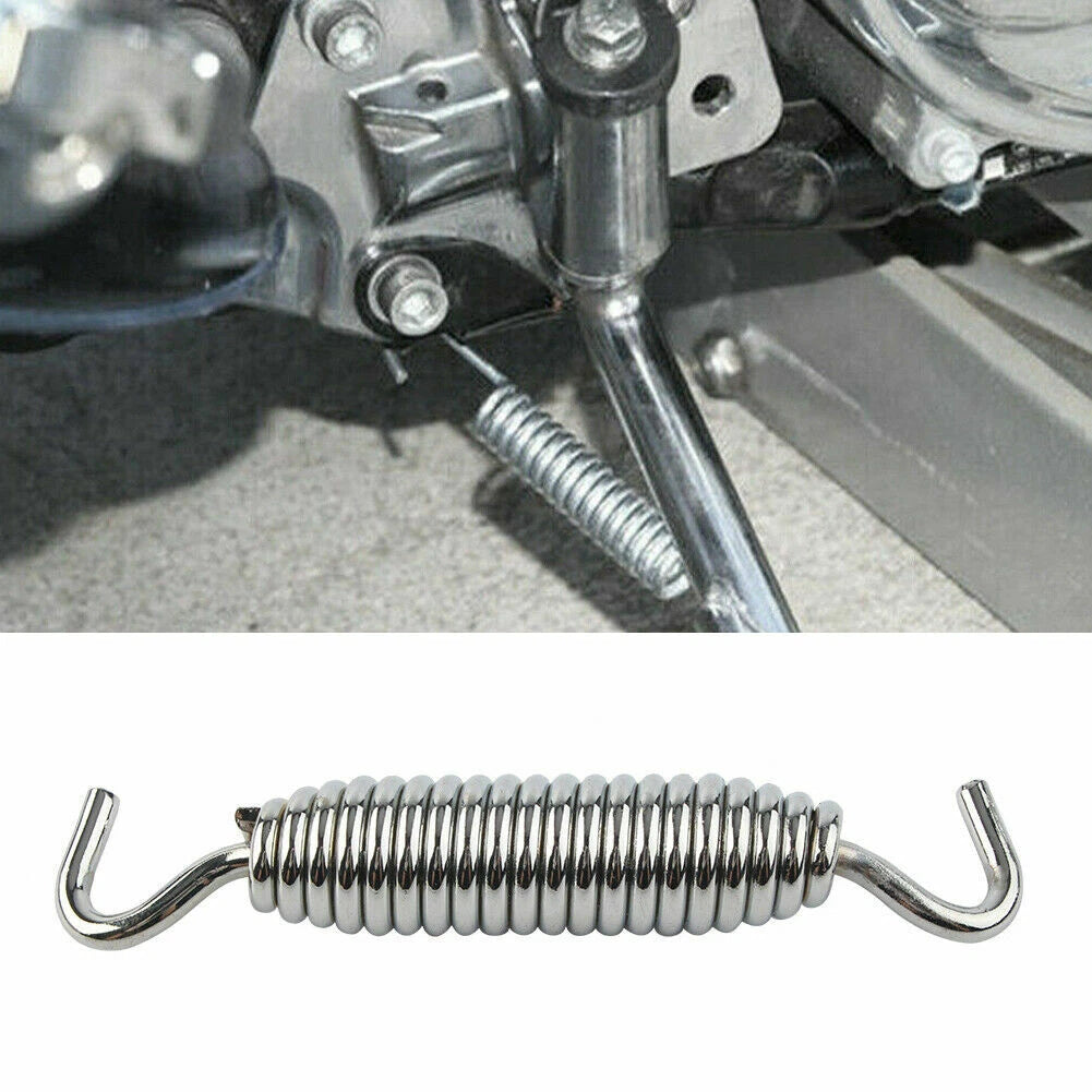Chrome Motor Kickstand Jiffy Spring Stand Fit For Harley Touring Softail VRSCF