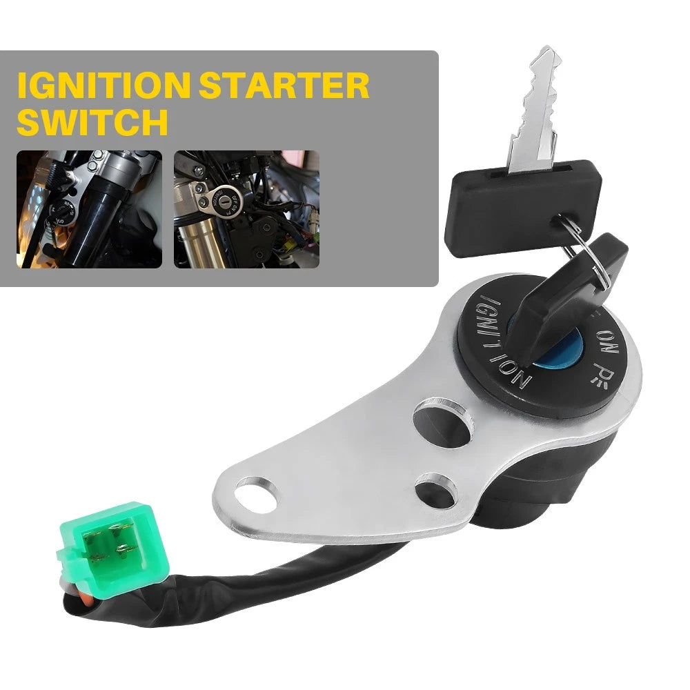 Black ignition switch and key set 37110-29F00 for Suzuki DR-Z400 DRZ400