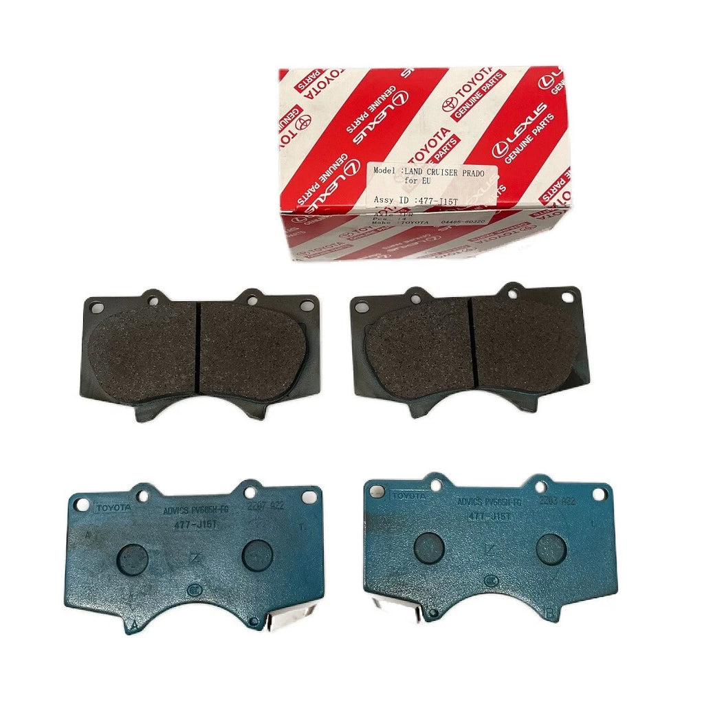 Front Genuine Toyota Brake Pads + HP Disc Rotors for HILUX 4WD KUN26 GGN25 w VSC
