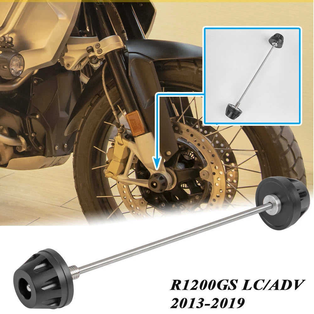 Front Axle Fork Wheel Protector Crash Slider Pad For BMW R1200GS LC/ ADV 13-18 S