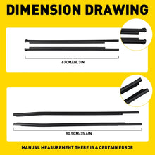 Load image into Gallery viewer, FIT FOR TOYOTA HILUX 2015-23 OUTER WINDOW WEATHER SEALS STRIP 4 Doors 682100K010