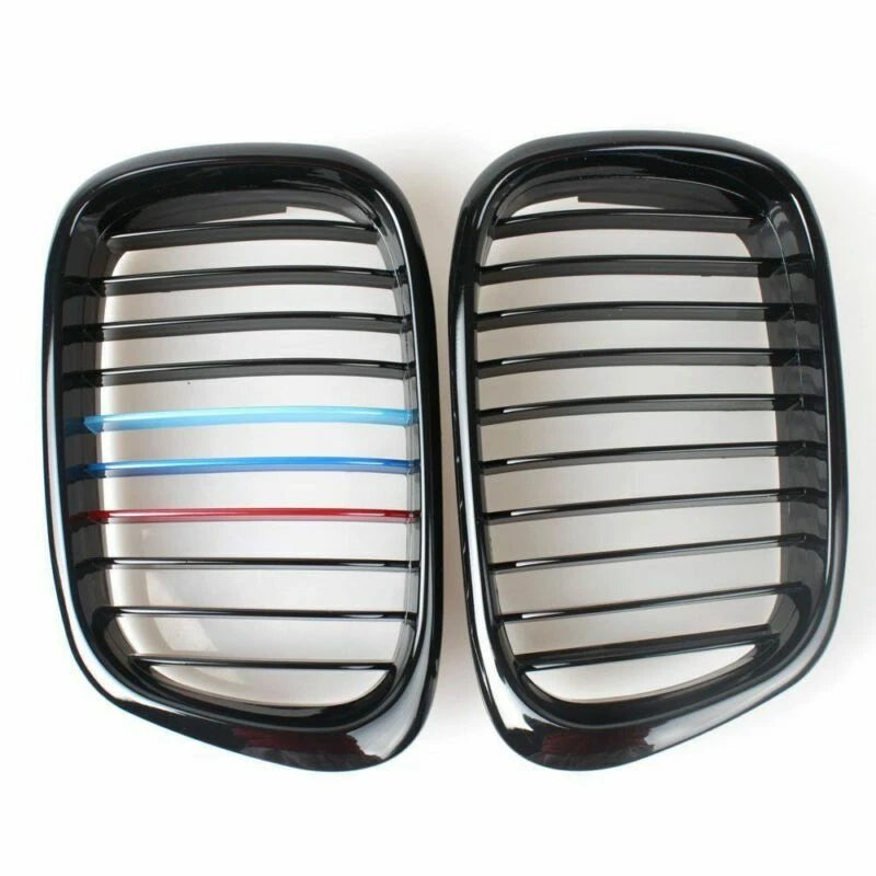 Gloss Black M-color Kidney Grille Grill For BMW E39 5 Series E39 M5 1997-2003 ST