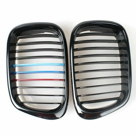 Gloss Black M-color Kidney Grille Grill For BMW E39 5 Series E39 M5 1997-2003 ST
