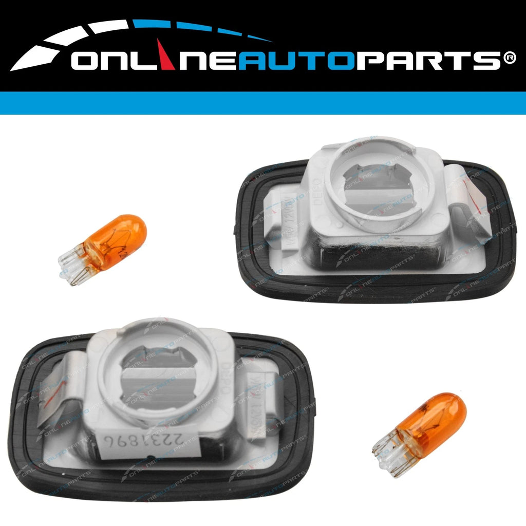 Clear Side Indicator Repeaters / Flashers Lights for Commodore VR VS 1993~2000