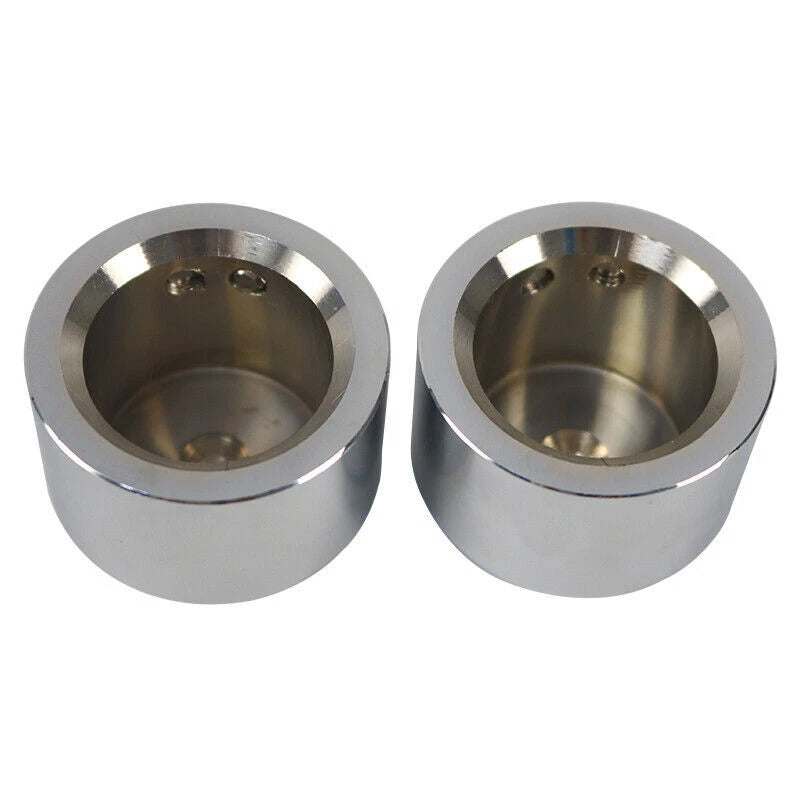 Chrome Front Axle Nut Covers Cap Kit for Harley Sportster 1200 883 Softail Dyna