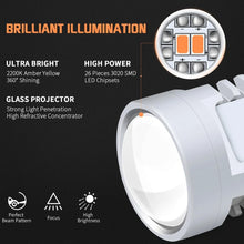 Load image into Gallery viewer, Pair 12V BA15S 1156 CAR GLOBE BRAKE LED REVERSE TAIL TURN STOP LIGHT BULB YELLOW