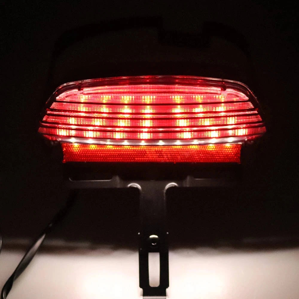LED Tri-Bar Fender Brake Tail Light Rear Lamp For Harley Dyna FXDF Fat Bob 08-13